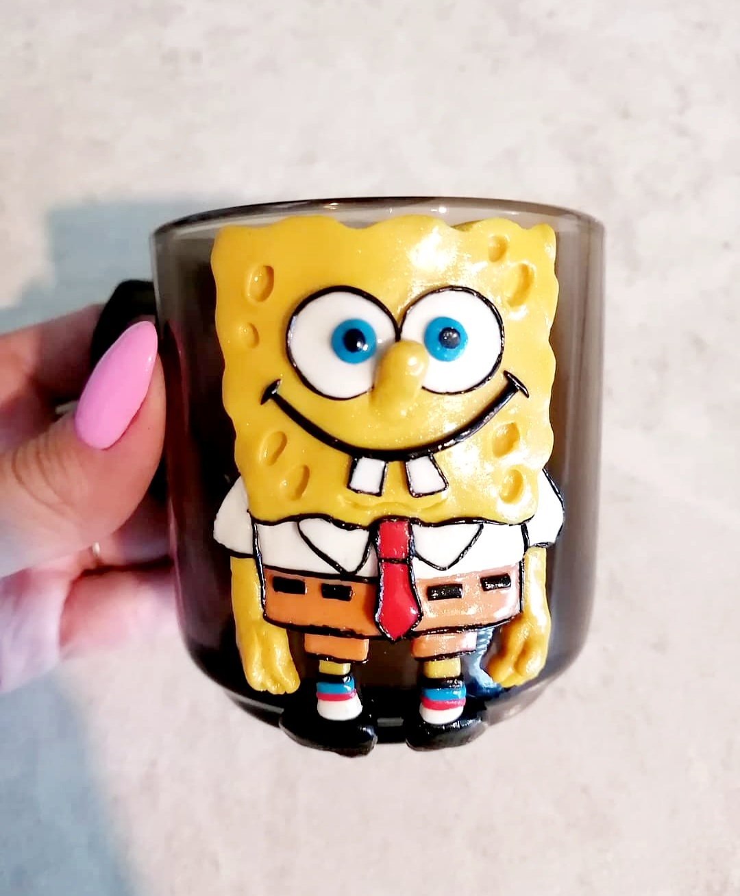 Спанч Боб мастер-класс из полимерной глины. Как слепить Spongebob squarepants. Polymer clay. Diy