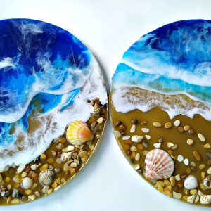 Resin Art /Резин Арт море из эпоксидной смолы.